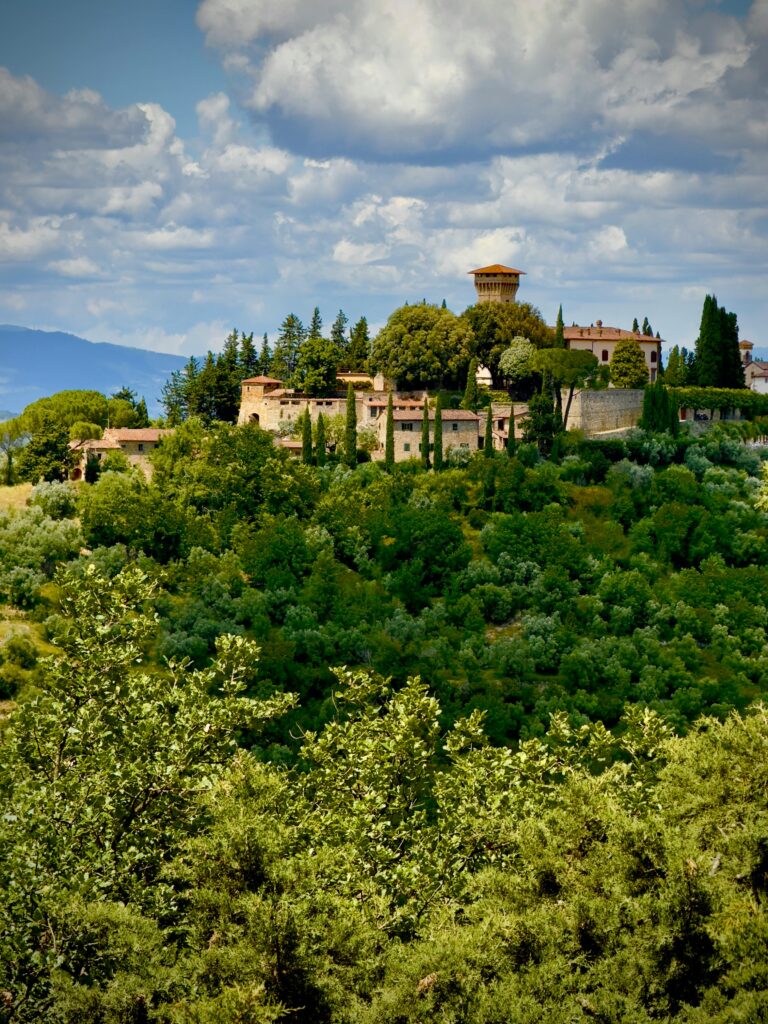 Hillside view of Chianti Italy