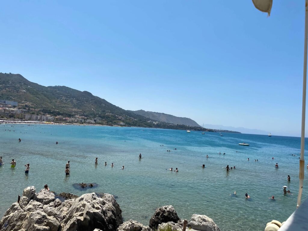 Cefalù Beach with turquoise waters