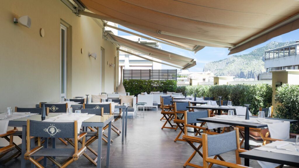 Grand Hotel des Palmes Palermo rooftop dining