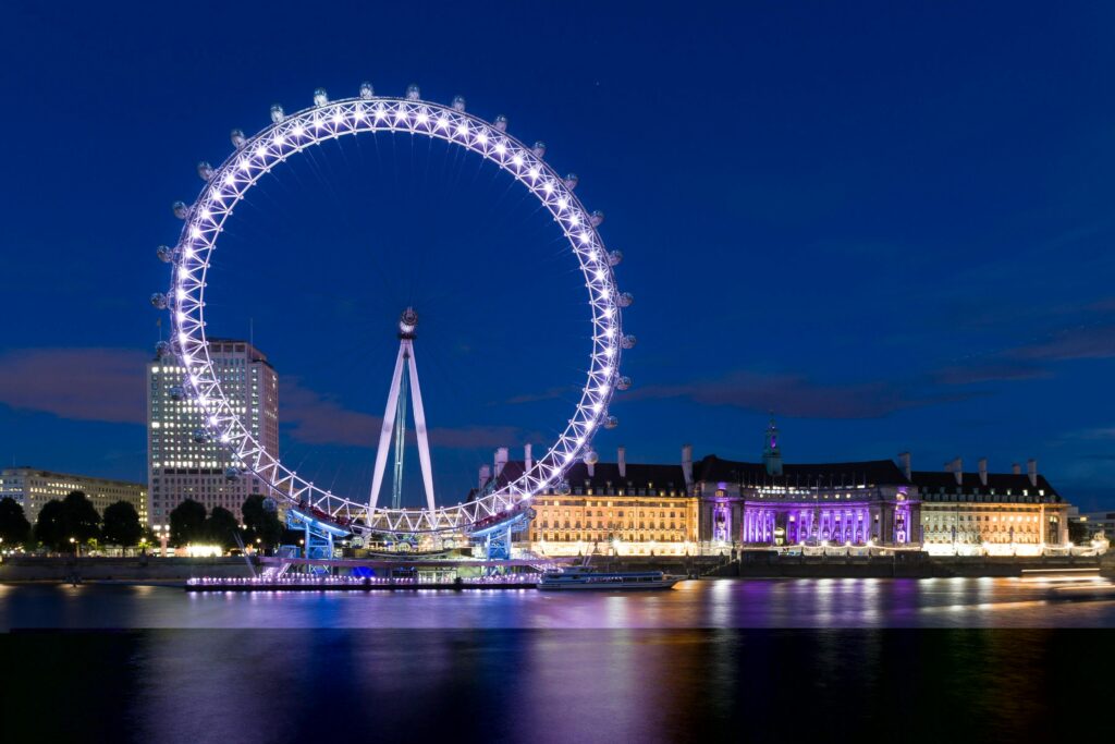 The London Eye at night
