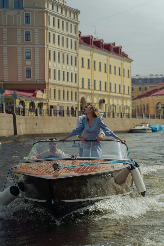 Luxury European boat cruising along a scenic river, ideal for unforgettable and personalized travel experiences